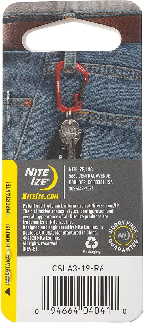 Carabiner SlideLock No3 Orange
