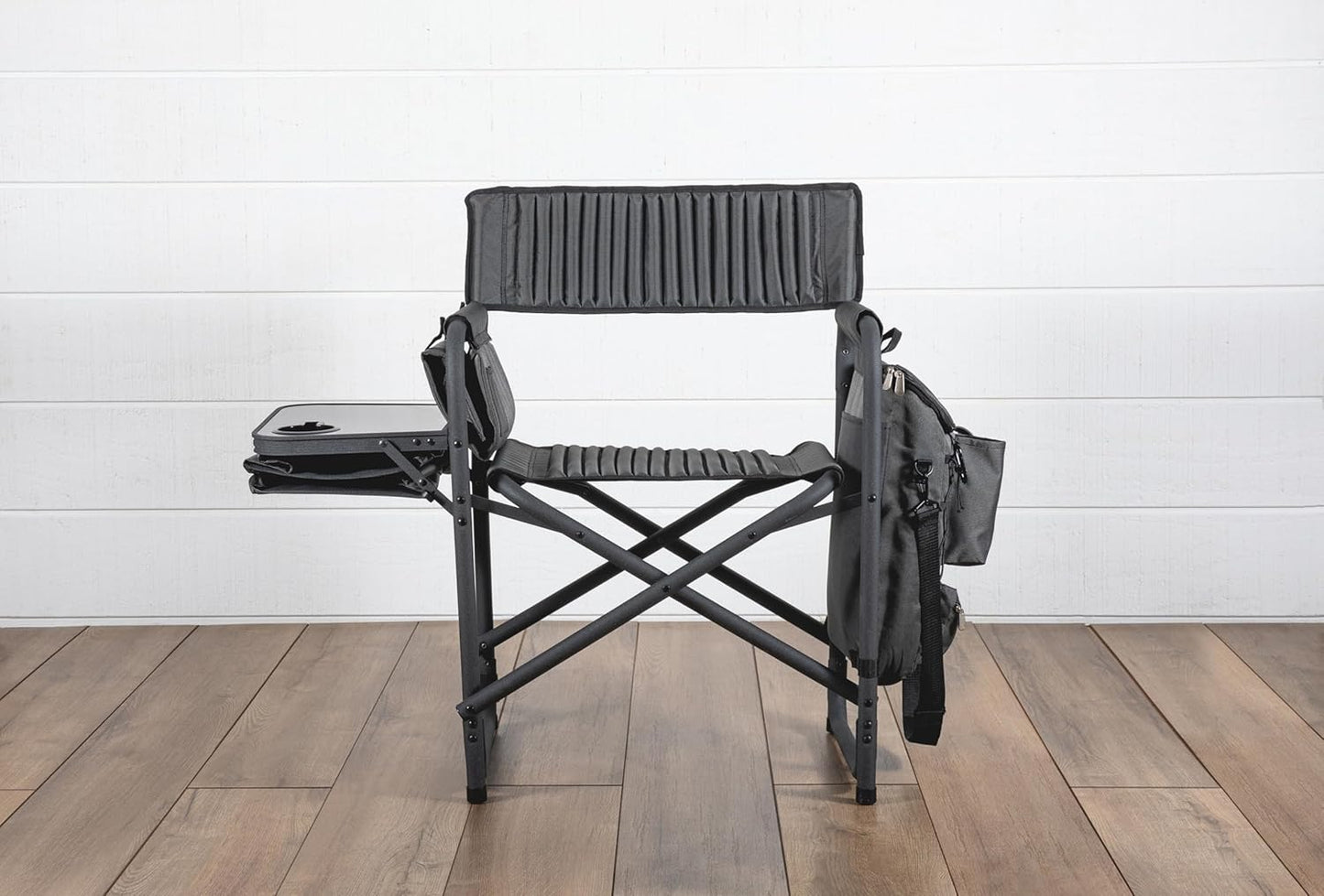 PICNIC TIME NCAA Oklahoma State Cowboys Fusion Camping Chair with Side Table and Soft Cooler - Beach Chair for Adults - Lawn Chair