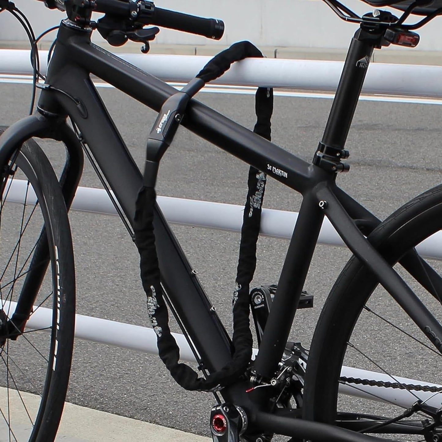 K4-66 Bike Chain Lock, 3.6ft Black with 3 Keys, Bike Locks Heavy Duty Anti-Theft Chain Lock with Double Locking Sylinder, Securing Your Bicycle or Motorcycle.