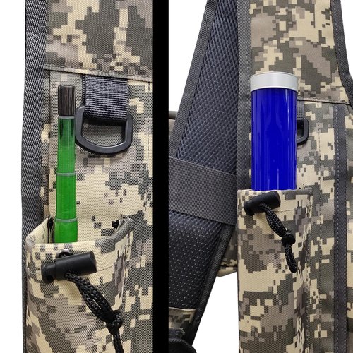 EUPHENG Aventik Tenkara Sling Bag, Adjustable Outdoor Tenkara Fishing Shoulder Backpack, Large Capacity with Multi Function(Camo)