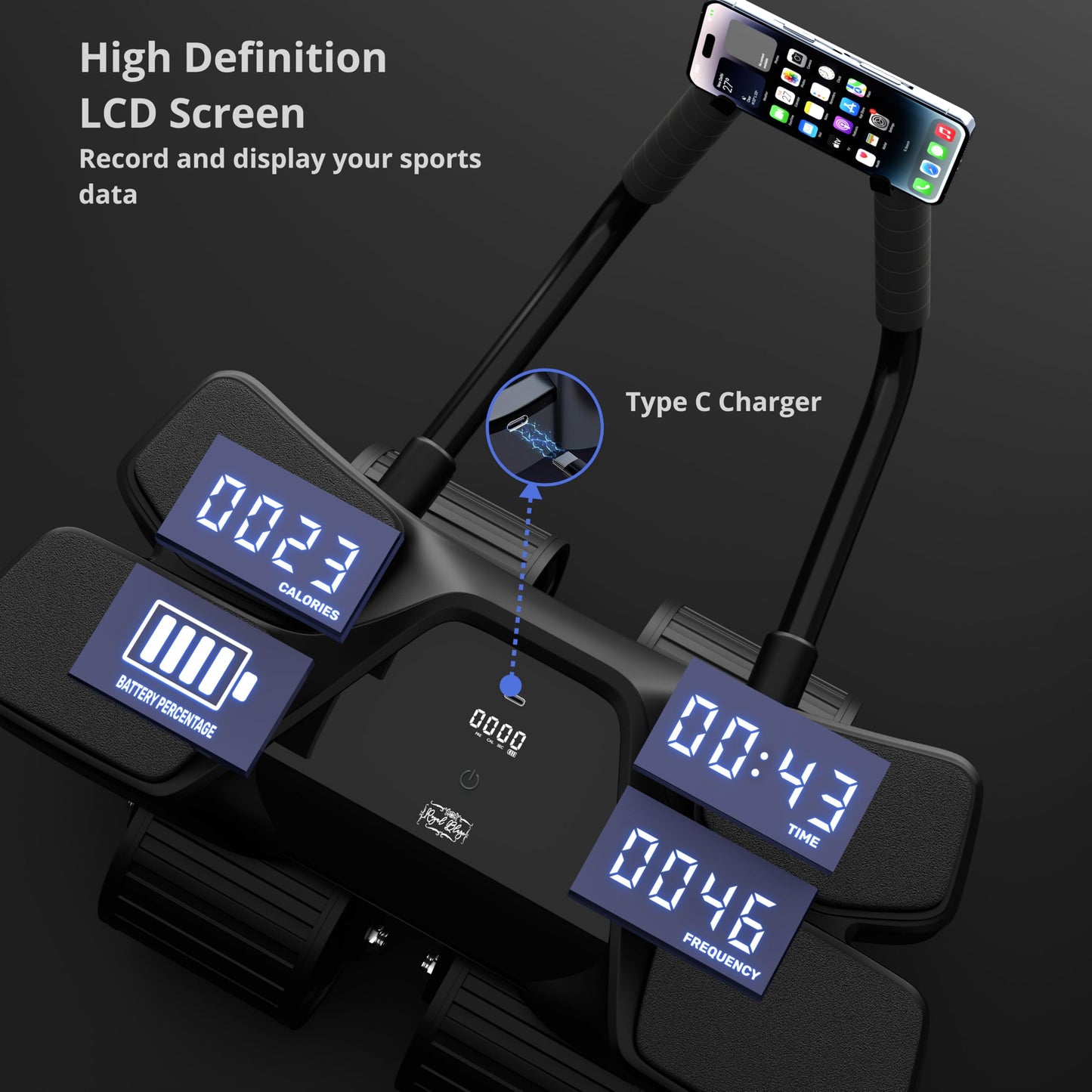 2024 New Roller High-Performance Exercise Machine With Automatic Rebound, Multi- layered Anti-Slip