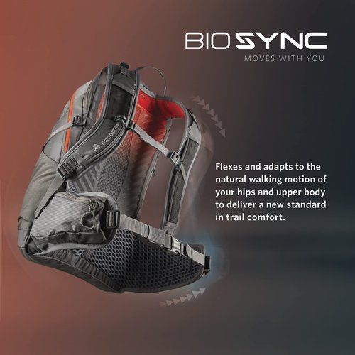 Gregory Maya 30L Women's Day Hiking Backpack, Ventilated Backpanel, Built-In Hydration Attachment for Water Bladder (Reservoir Not Included), One Size Fits All, Sunset Grey