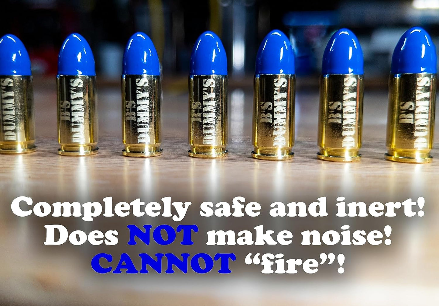 B's Dry Fire Snap Caps - A.K.A. B's Dummy's - Dummy 9mm Luger Training Caps (10 Pack)