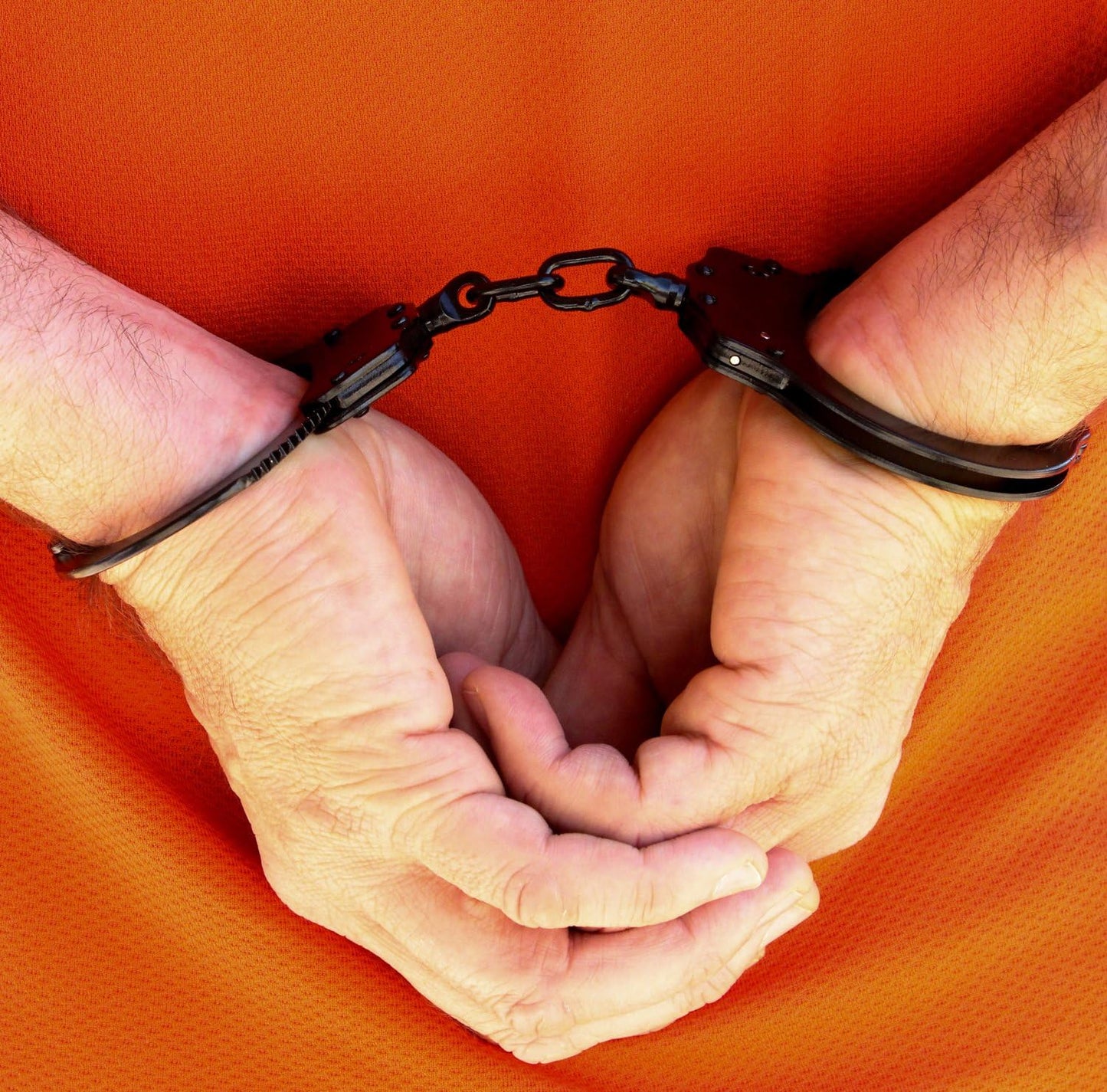 Real Law Enforcement Police Handcuffs for Training - Black Steel Double-Locking Tactical Model for Adults, Security Guards & Military