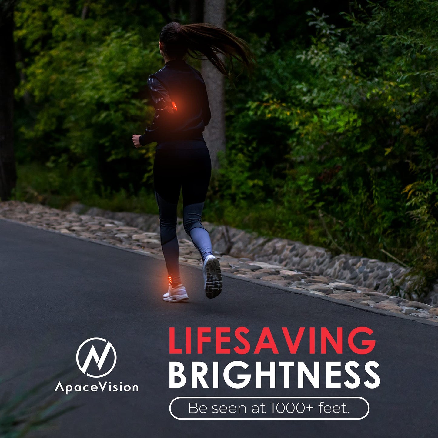 (2 Pack) - LED Safety Lights + EverLightFX USB Safety Lights