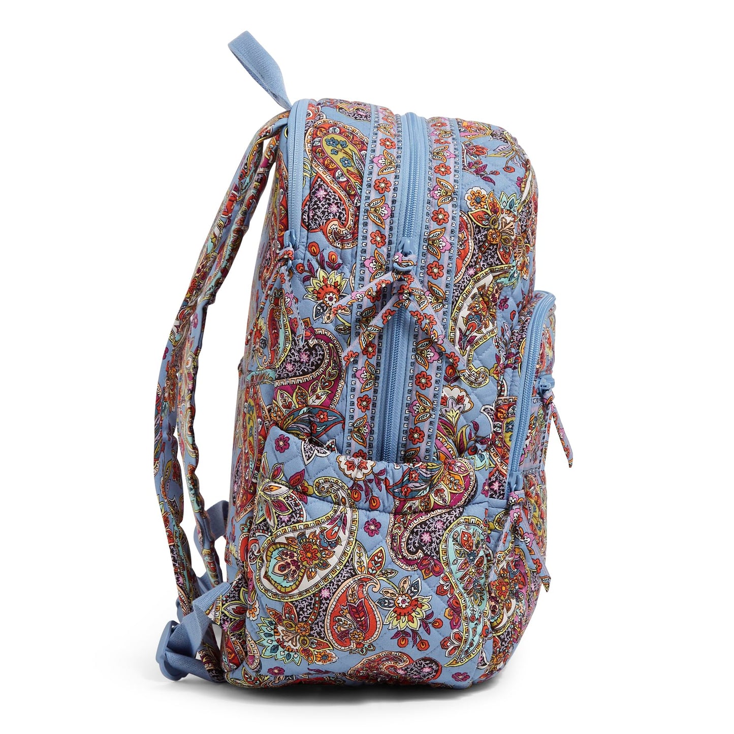 Vera Bradley Women's Iconic Campus Backpack, Signature Cotton Bookbag, Provence Paisley, One Size
