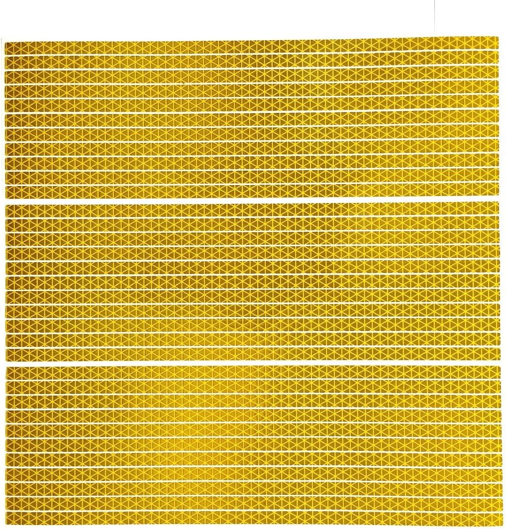 customTAYLOR33 High Intensity Reflective Straight Strips - (33) 12" Strips (Many Colors) (Red)