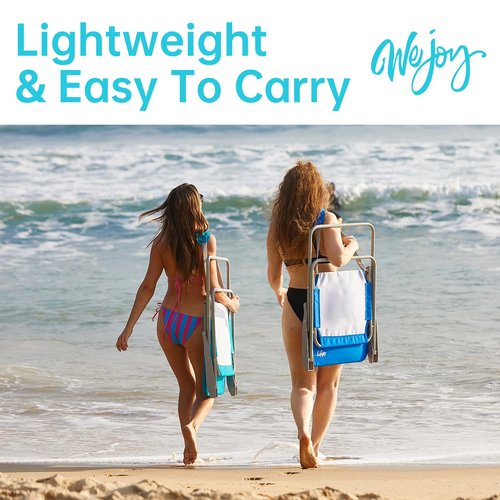 #WEJOY 2 Pack Folding Beach Chairs