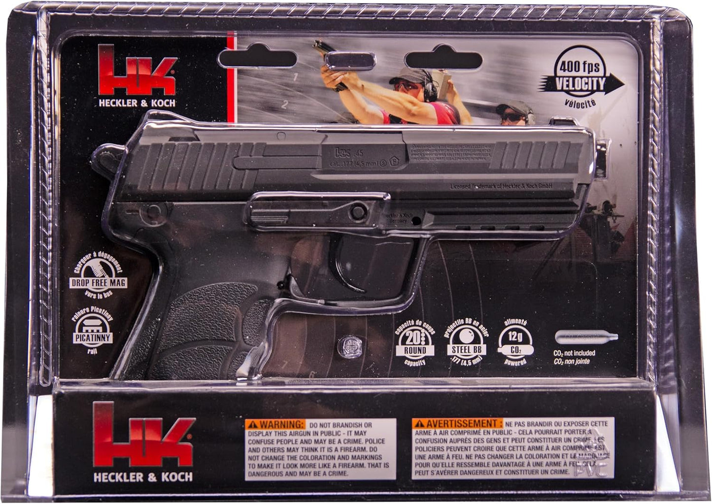 Umarex HK Heckler & Koch HK45 .177 Caliber BB Gun Air Pistol