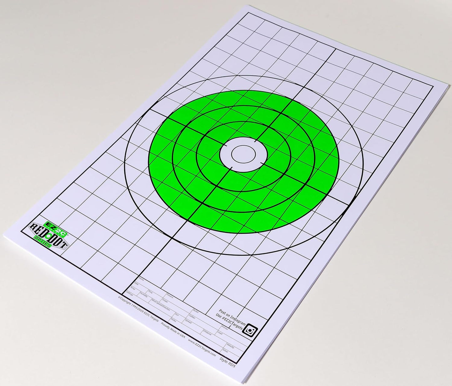 200 EZ2C Paper Shooting Targets - Eight Popular Styles Combo Package to Practice on Gun Range, 11 x 17