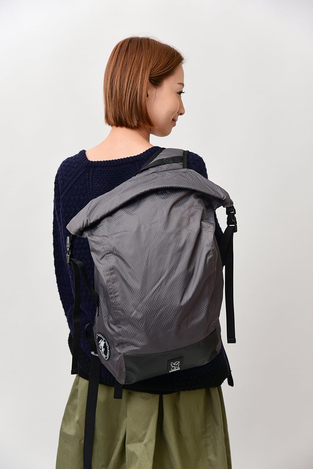 Chrome Industries Pro Barrage Waterproof Roll-Top Satchel Backpack Black Black