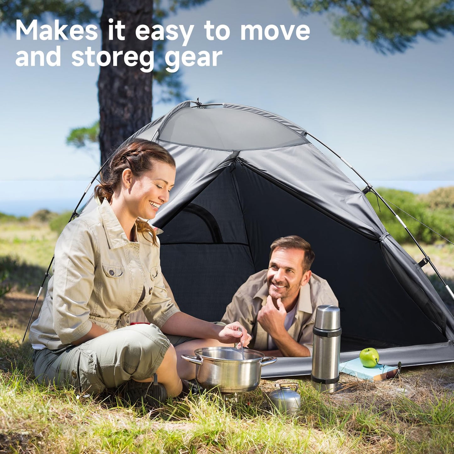 Forceatt 2 Person Backpacking Tent, Easy Setup Dome Tent, Lightweight Portable Camping Tent for Camping, Festivals, Backyard, Sleepovers and Beach
