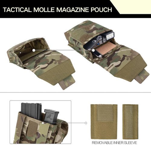Tactical Molle Magazine Pouch 5.56 7.62 Multi-Use Mag Pouches Hunting Cummerbund Accessories Dump Pouch GP Storage Bag for Duty Belt Vest