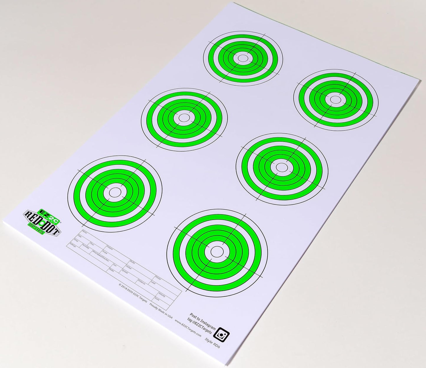 200 EZ2C Paper Shooting Targets - Eight Popular Styles Combo Package to Practice on Gun Range, 11 x 17