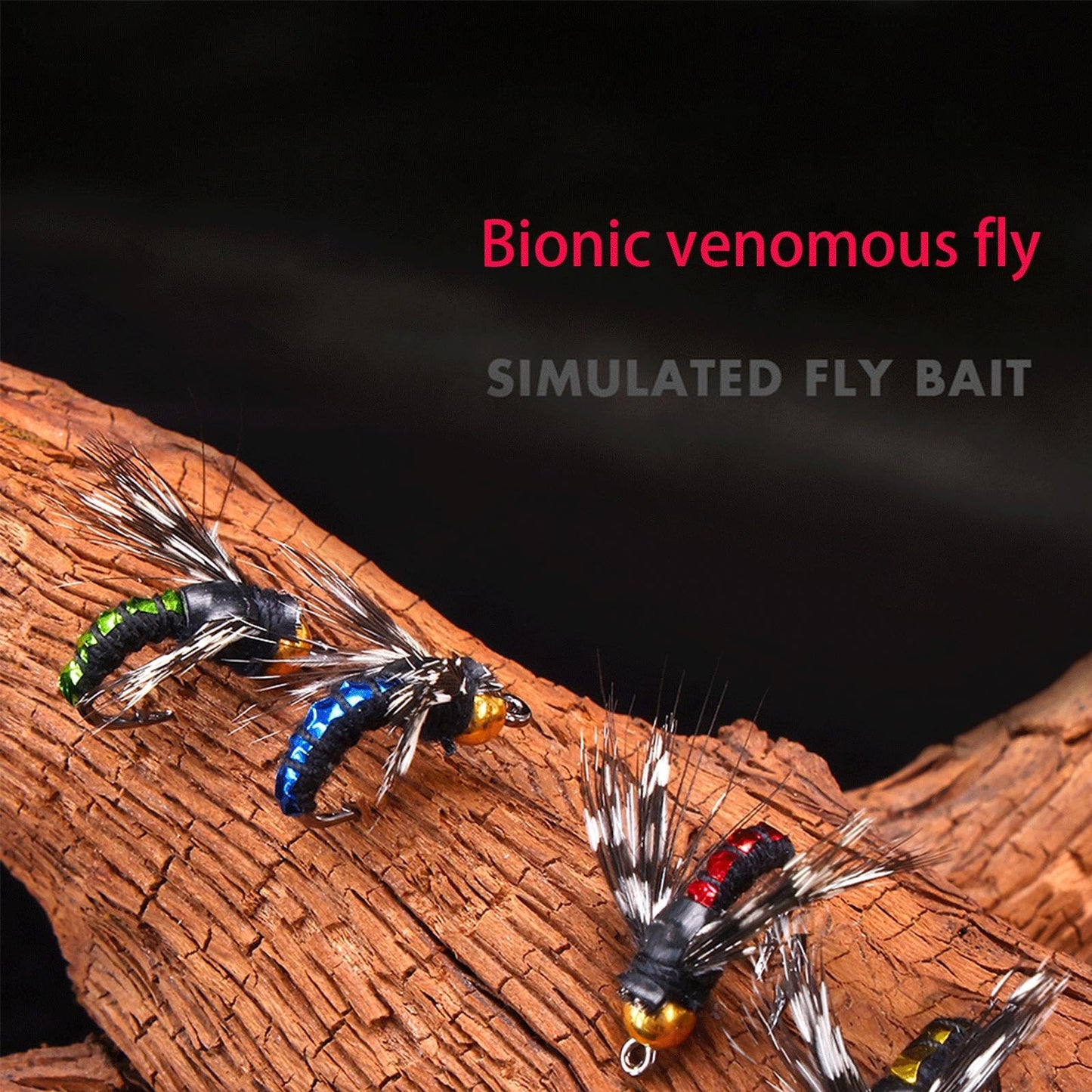 10pcs Fly Fishing Lures Kit Fishing Fly,Fly Fishing Kit Fly Fishing Lures,Handmade Lures Assortment Kit Artificial Bait Hooks for Bass Trout Salmon Fishing,Suitable for Freshwater and Saltwater