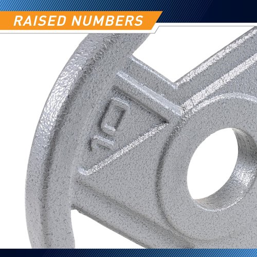 Marcy Classic 2" Cast Iron Olympic Grip Plates, 10lb