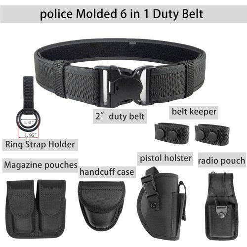 ZGJINLONG Duty Belt Rig police Tactical Utility Guard Modular Law Enforcement cinturon spy defense batman Military Equipment System Pouches Kit Belt