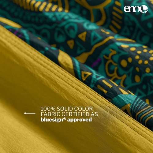 ENO Bundle, Includes The SingleNest Hammock & Atlas Suspension System, Lightweight, Durable Hammock with Straps for Camping, Hiking & Travel, Print Mantra/Gold