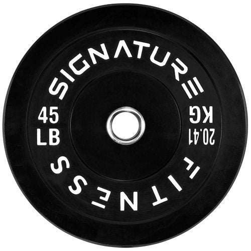 Fitvids 2" Olympic Bumper Plate Weight Plates with Steel Hub, 45LB, Single