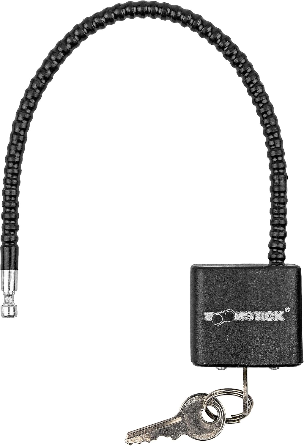 BOOMSTICK Gun Cable Lock with Key – 9” Heavy Duty Steel Cable – Universal Fit for Handguns, Rifles & Shotguns – Vinyl-Coated Wire Lock for Firearm Safety & Security – Keyed Different