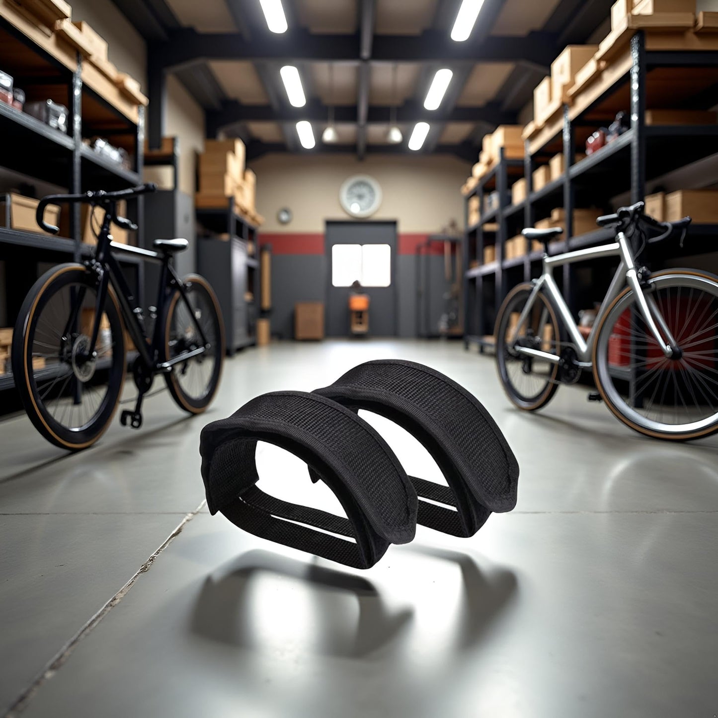 2Pcs Black Beam Strap Pedal Straps Cycling Bike Foot Pedal Straps Toe Clips Straps Tape Cycling Parts and Components for Fixed Gear Bike,Sports and Outdoors