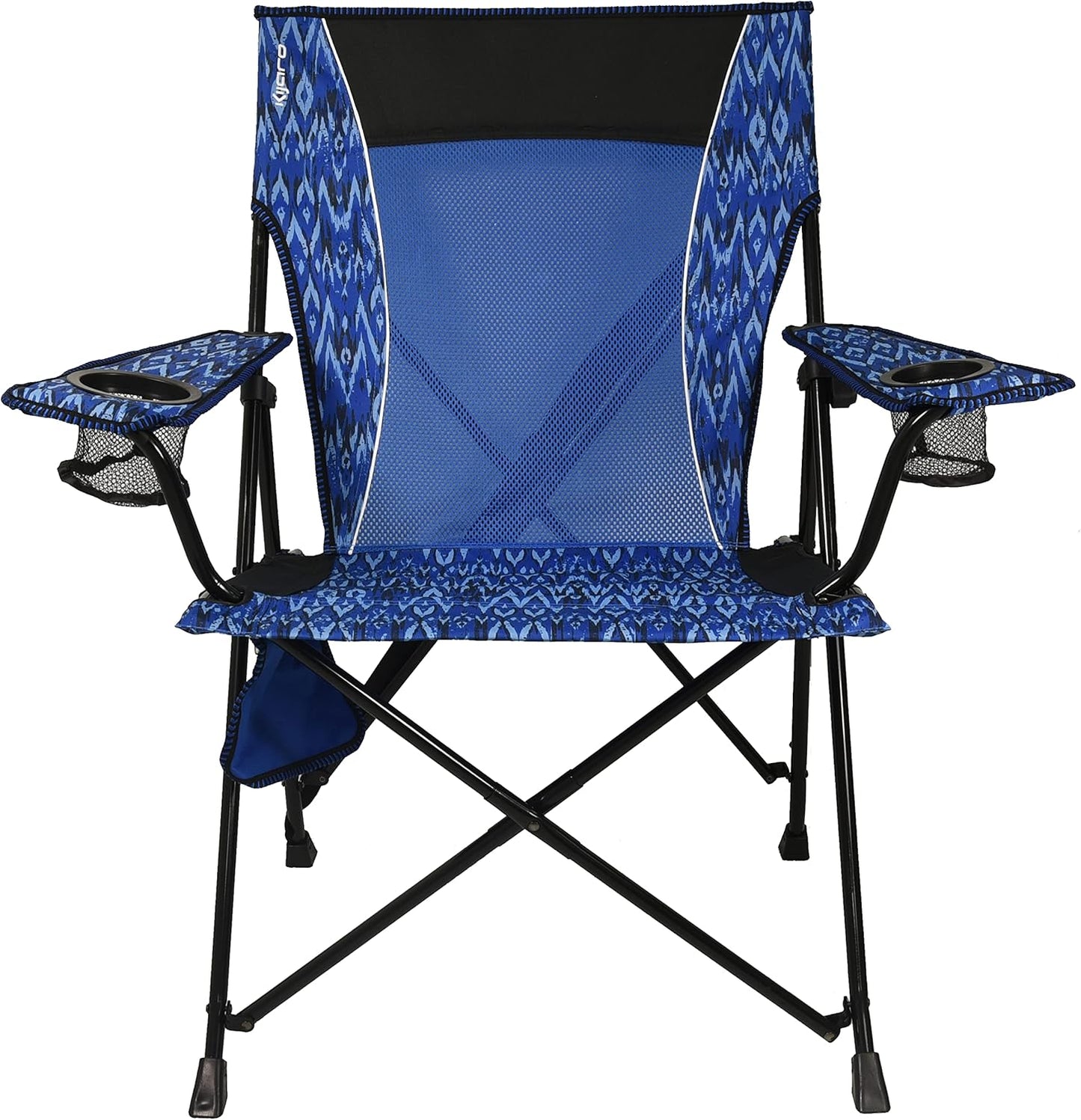 Kijaro Enjoy Versatile Folding Sports, Outdoor Chair & Lawn Chair, Dual Lock Feature, Maldives Blue (Hard Arm)