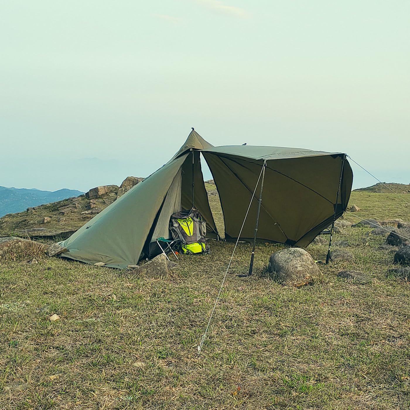 1-2 Person Tent with Snow-Skirt Stove Jack Lightweight for Backpacking Camping 2 Person Tipi Tent with Stove Jack Olive Green Flame Resistance Weight 5.9lb Height 5.2 feet