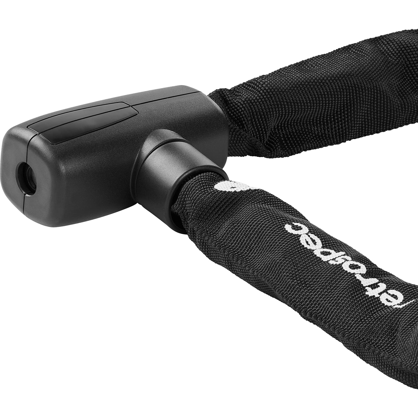 Retrospec Hero Bicycle Chain Lock with Key, Heavy Duty Anti-Theft Bike Lock, 8mm 3' Cut Resistant 3T Manganese Steel Chain and Weather Resistant Nylon Sleeve