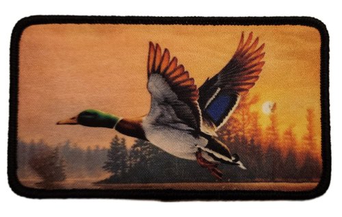 ThatsRad Fishing Sew On Patch Hunting Duck Fly Fisherman Deer Outdoors (Mallard Duck)