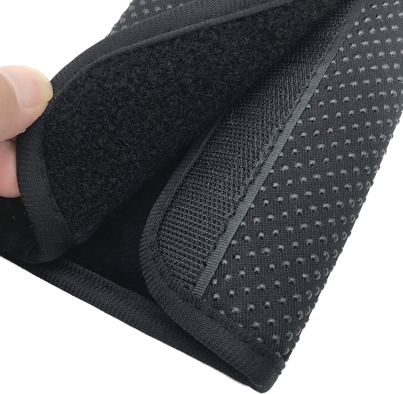 Wanty 2 Pieces Home Office Polyester Removable Durable Machine Washable Office Chair Armrest Slipcovers Covers Protect Armrests (Black)