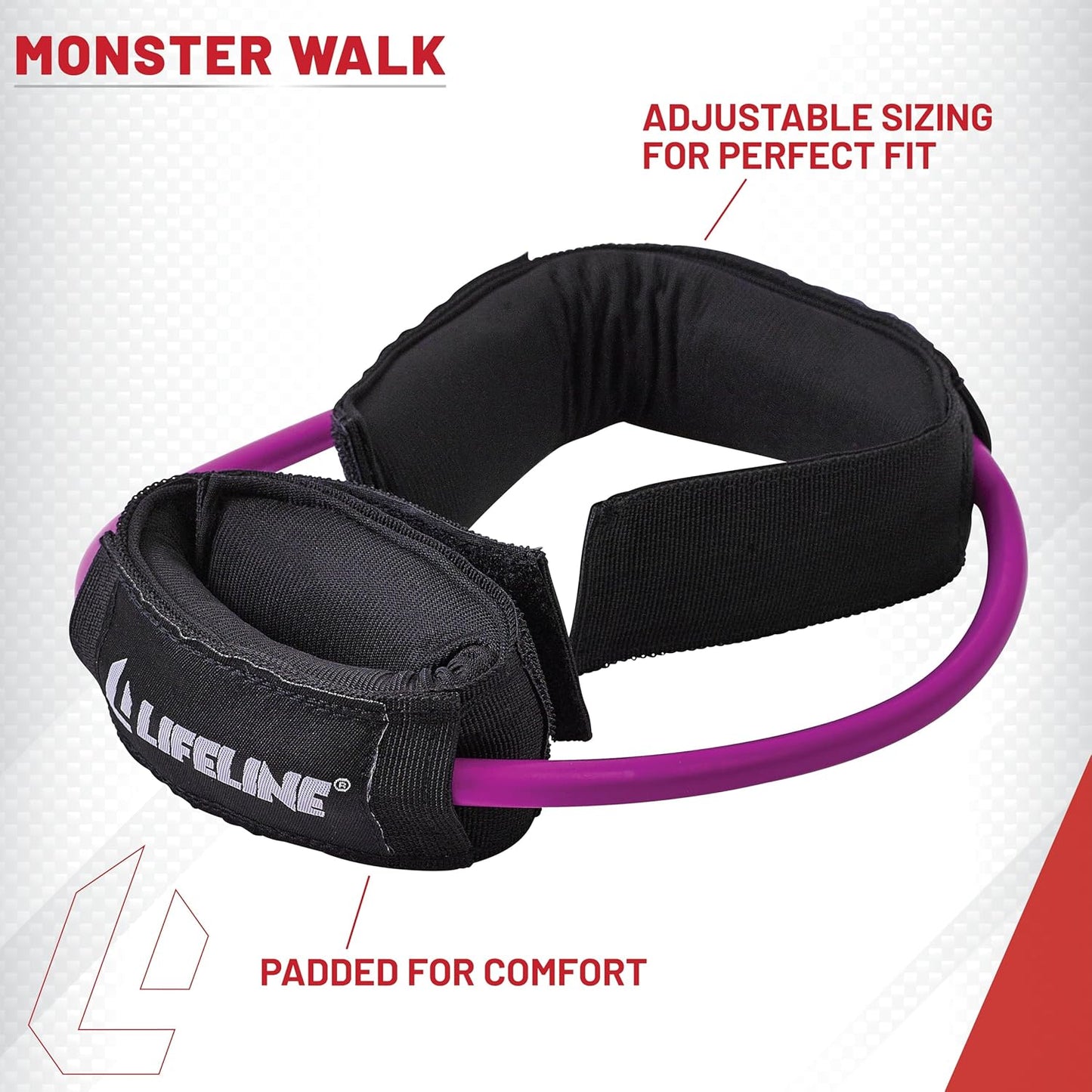 Lifeline Monster Walk - Lower Body Resistance Bands, Ankle Cuffs