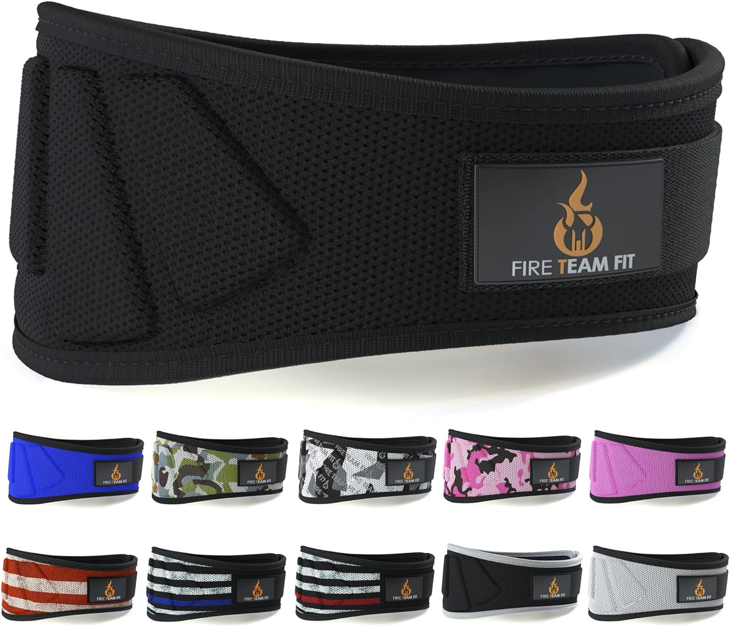 Weight Lifting Belt for Men and Women, 6 Inch, Bodybuilding & Fitness Back Support for Cross Training Workout, Squats, Lunges