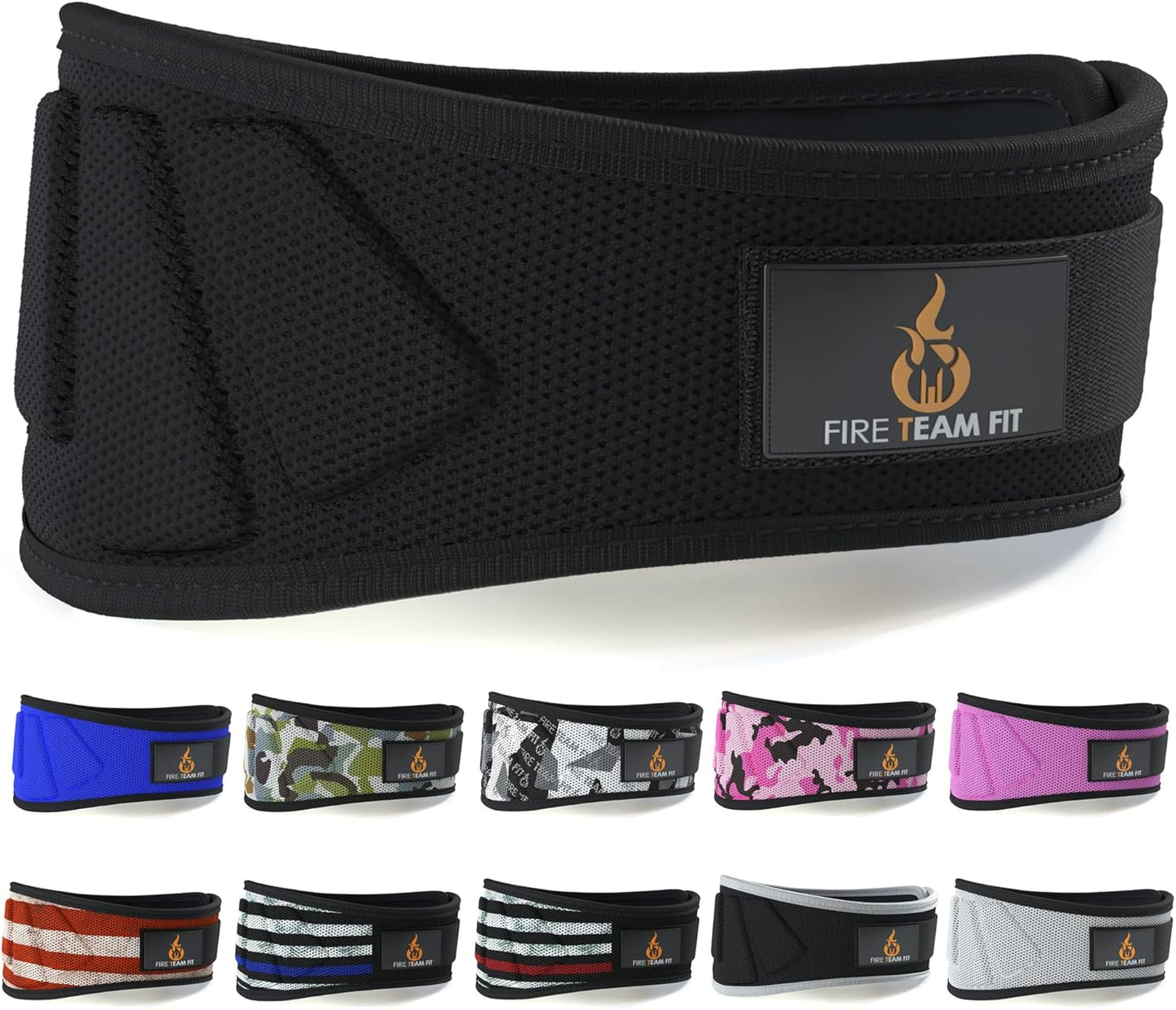 Weight Lifting Belt for Men and Women, 6 Inch, Bodybuilding & Fitness Back Support for Cross Training Workout, Squats, Lunges