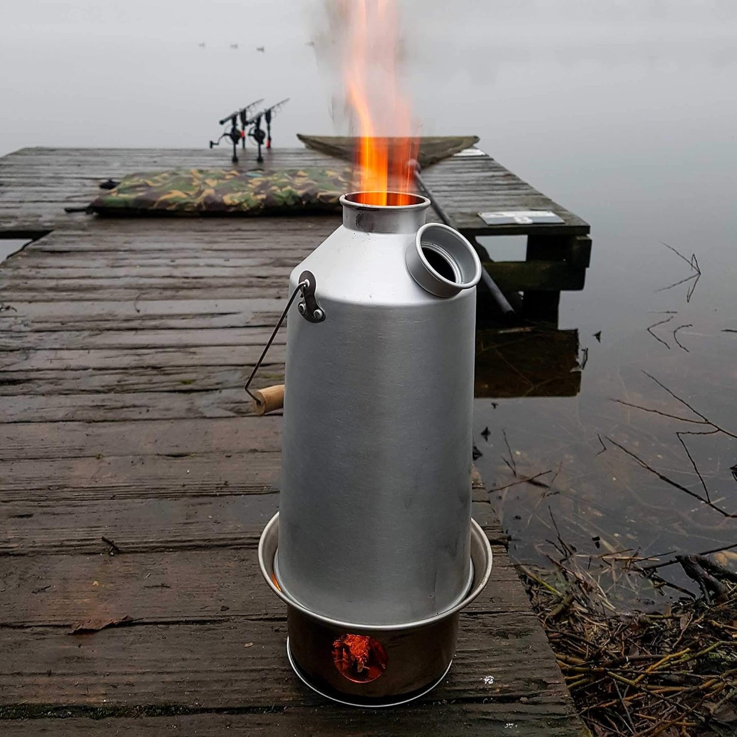 Kelly Kettle Large Anodized Aluminum 54 oz. (1.6 LTR) Rocket Stove