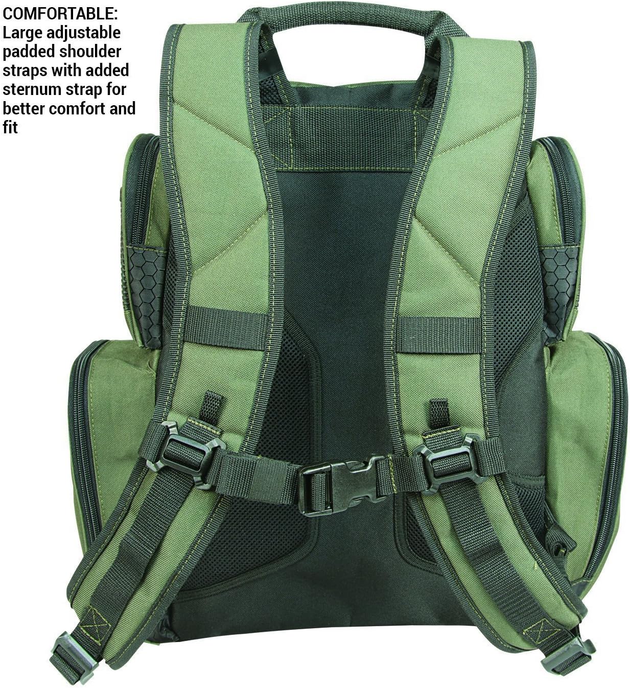 Wild River CLC WN3606 Multi-Tackle, Mulit-Pocket, Large Backpack, Fishing Bag, Without Trays