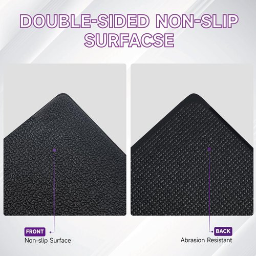 GWT 36" x 78" Durable Anti-Slip Workout Mat - 1/4" Thick Ultimate Floor Protection, Noise-Reducing,Tear-Resistant All-Purpose Exercise Mat for Treadmills, Home Gym, Yoga, and Weightlifting