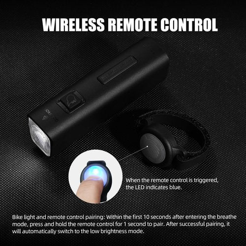 Bike Light Accessories R06 for Gaciron Bike Front Light, Wireless Remote Control Equipped with Button Battery, Compatible Aero & Round Bike Handlebar, IPX6 Waterproof Bicycle Headlight Accessories