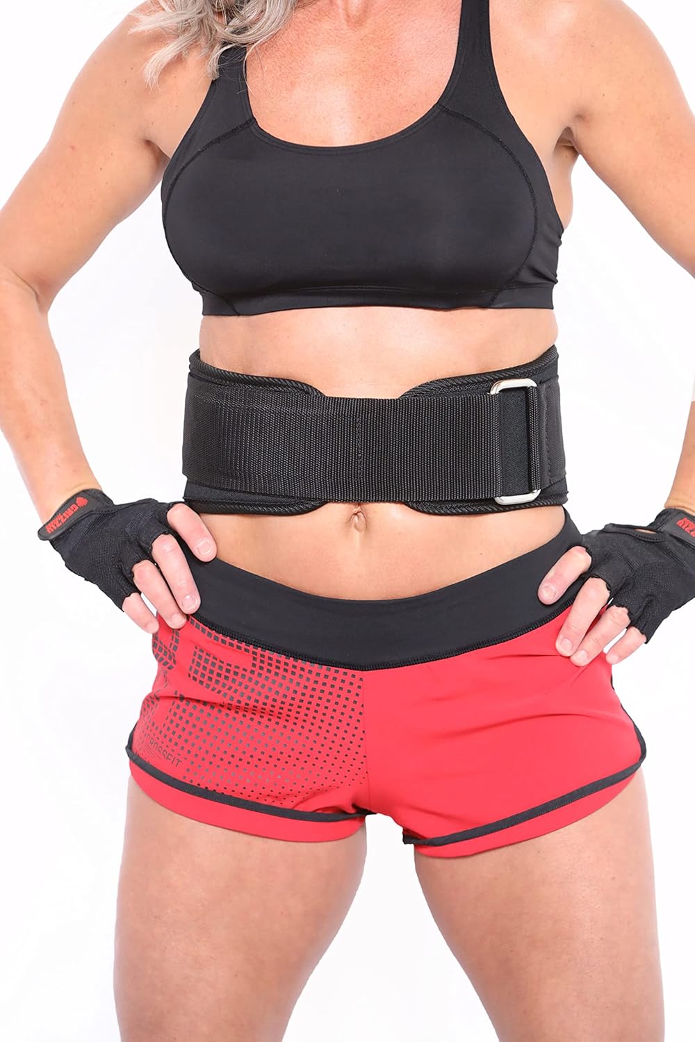 Grizzly Fitness 4" Bearhugger Nylon Weightlifting Belt | Intended for Lightweight Training | Polypropylene Sling Fabric With Military Web | Hook & Loop Closure | Roller Buckle