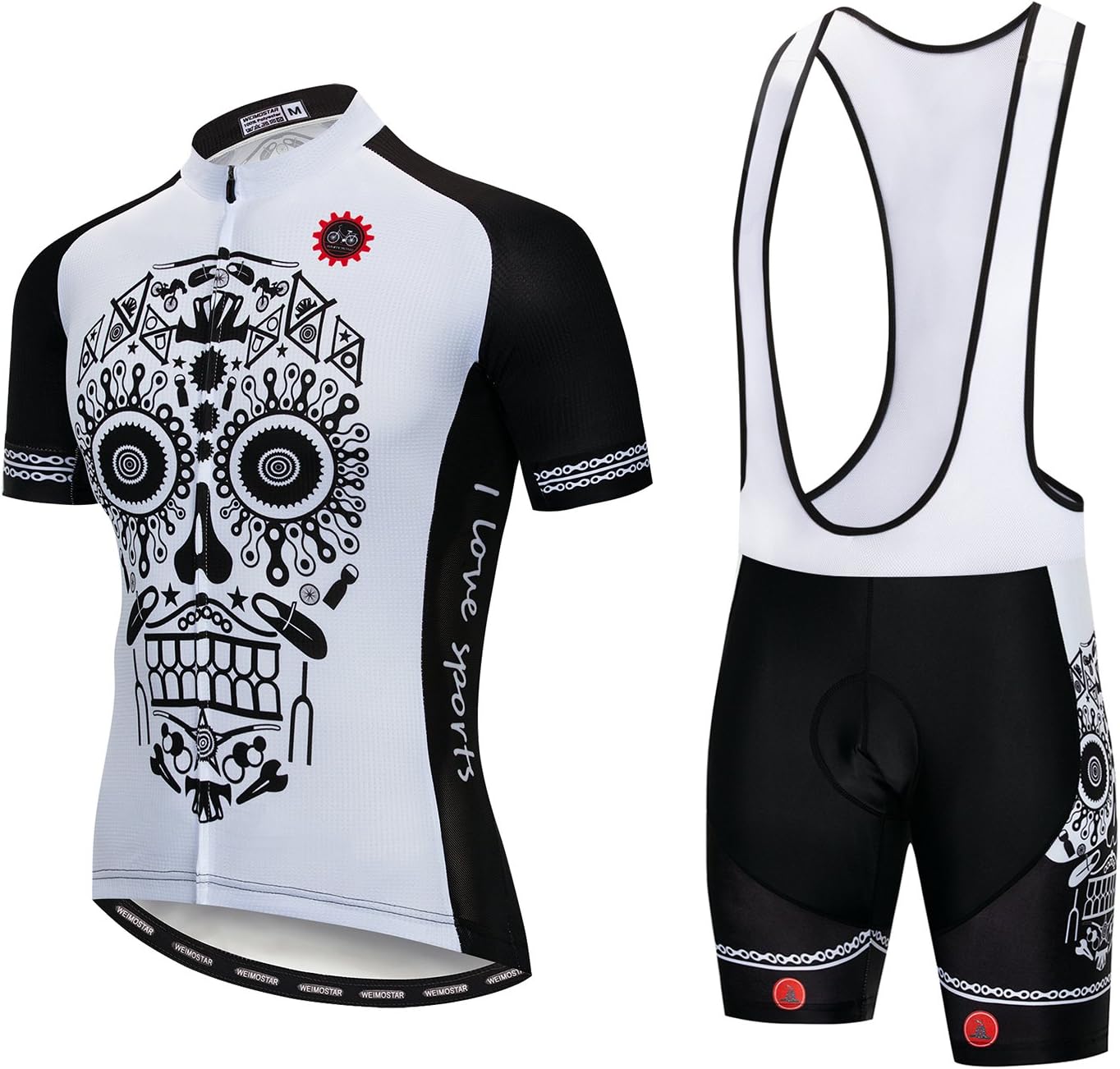 JPOJPO Cycling Jersey Men, Mountain Bike Shirt Tops S-5XL - Breathable and Quick Dry