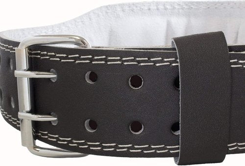 Grizzly Fitness Pacesetter Padded Leather Weightlifting Belt - 6" | Suede Lining | Padded for Extra Comfort | Used by Pros | Won't Dig into Hips or Back | Training Belt for Improved Biomechanics