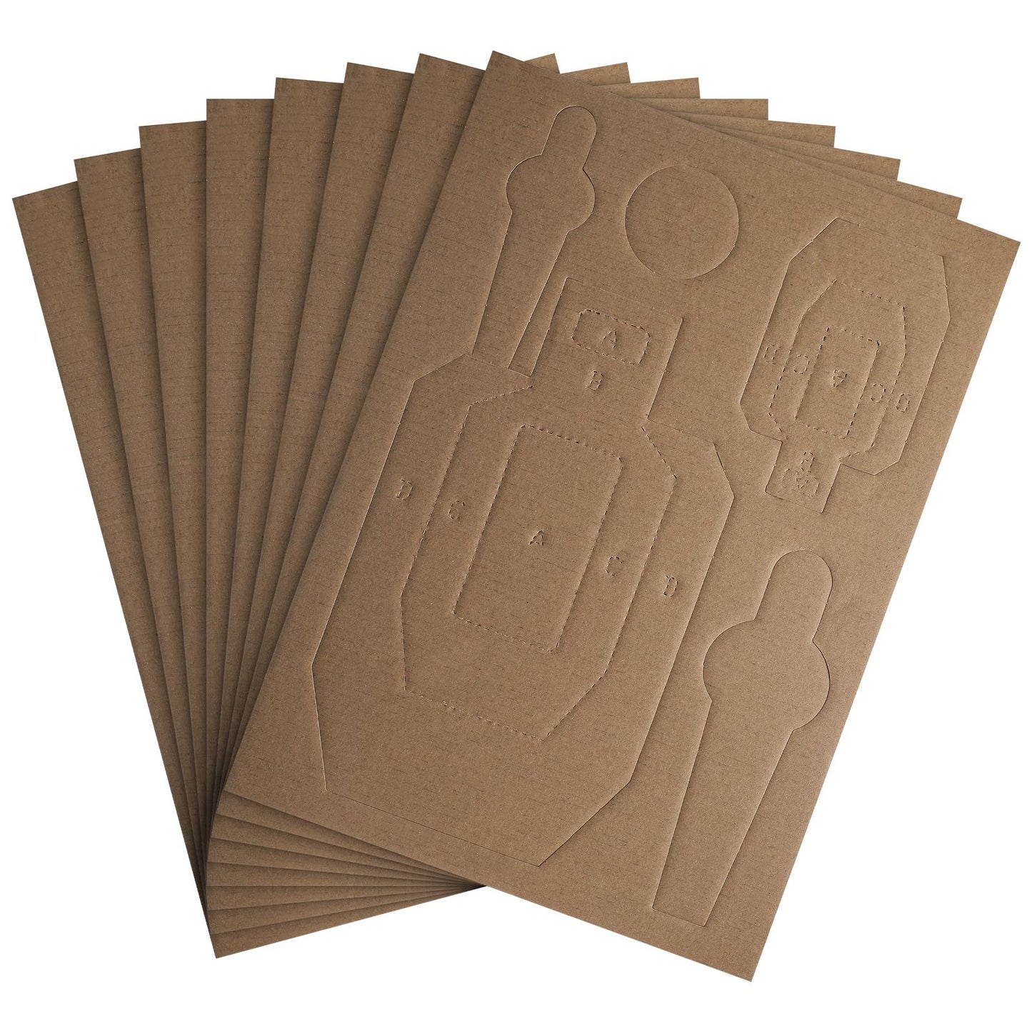 8 Set 40 Pcs Dry Fire Targets in Reduced Scale Cardboard Targets for Shooting Silhouette Competition Torso Range Shooting Practice Tactical