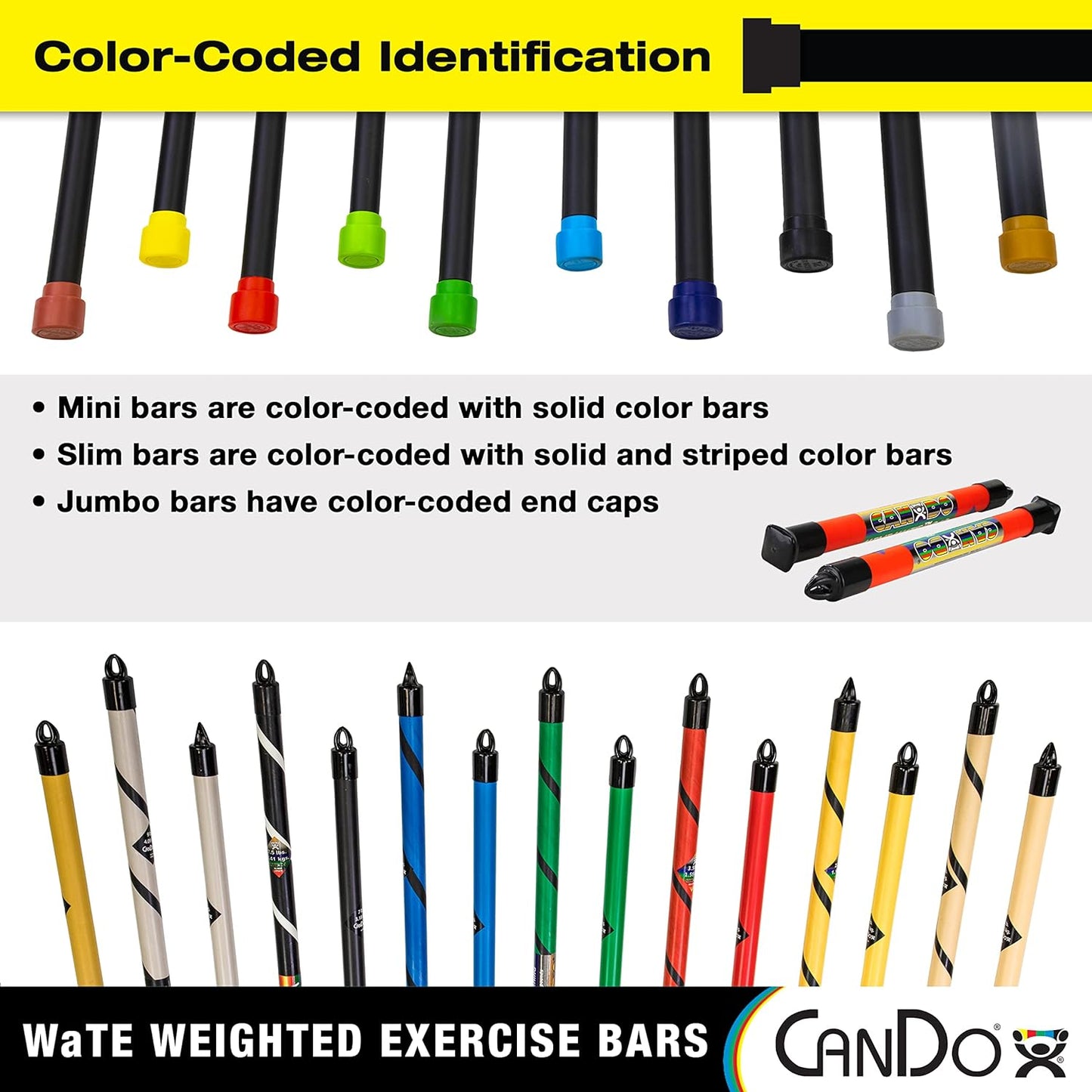 CanDo Jumbo Wate Bar, Tan, 2.5 Pound