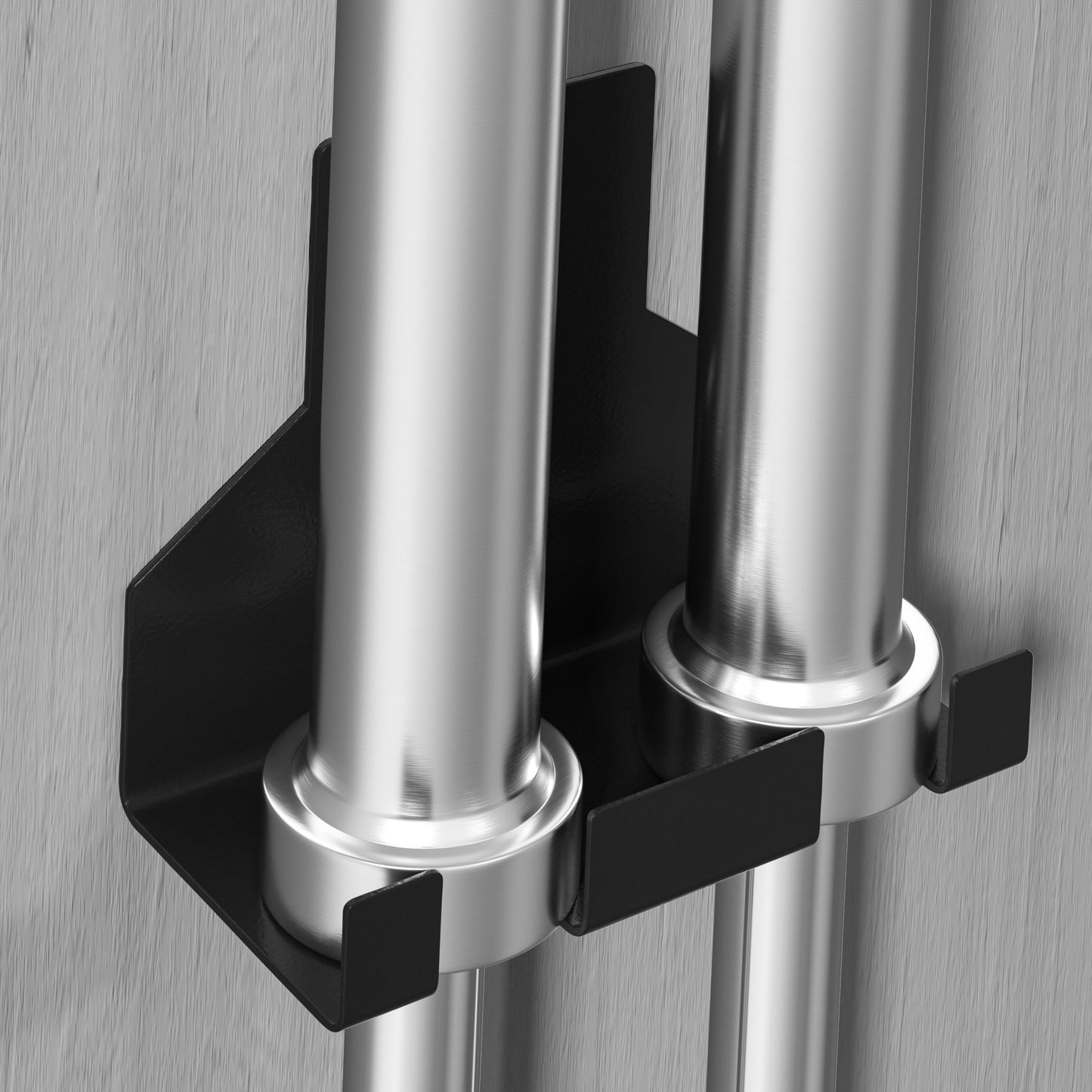 Fitvids Wall Mount Vertical Barbell Hanger Olympic Barbell Holder, For 2 Bars