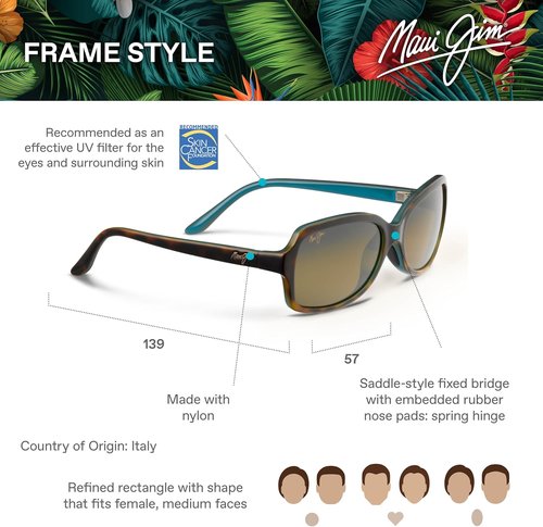 Maui Jim Women's Cloud Break Polarized Fashion Sunglasses