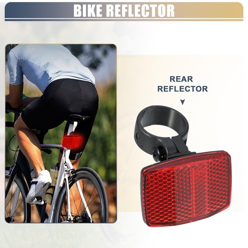 X AUTOHAUX Bike Reflectors 2.7cm 1.06" ID Bicycle Warning Reflector Bike Accessories Plastic Red