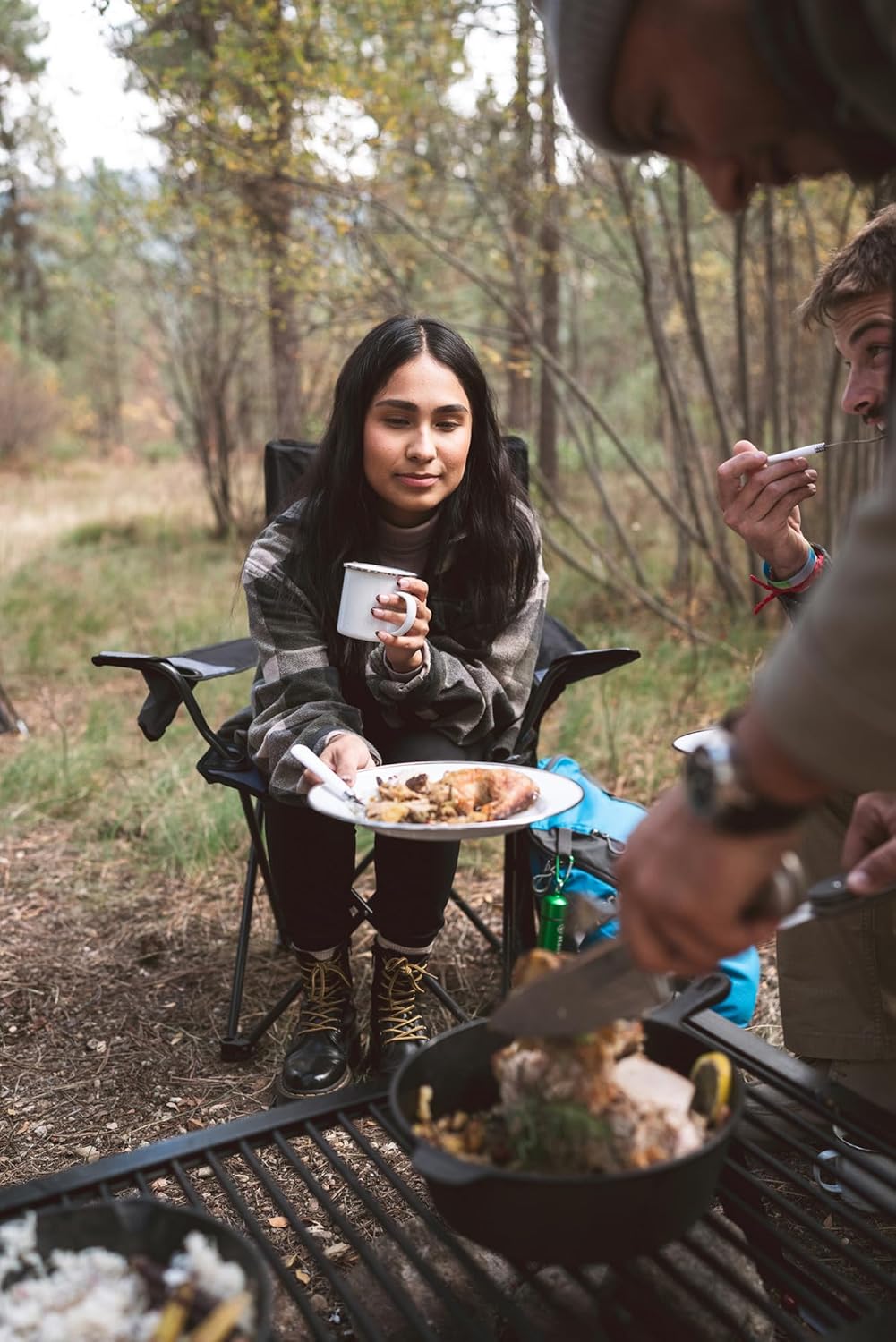 Stansport 24-Piece Enamel Camping Tableware Set