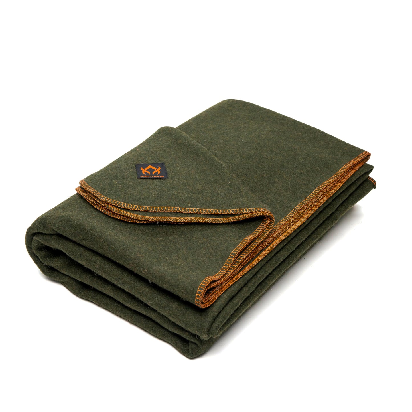 Arcturus Olive Green Wool Blanket and Carry Straps Bundle