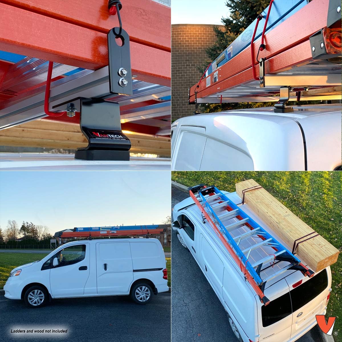 2 Bar Rack System for The Transit Connect 2014-On Black