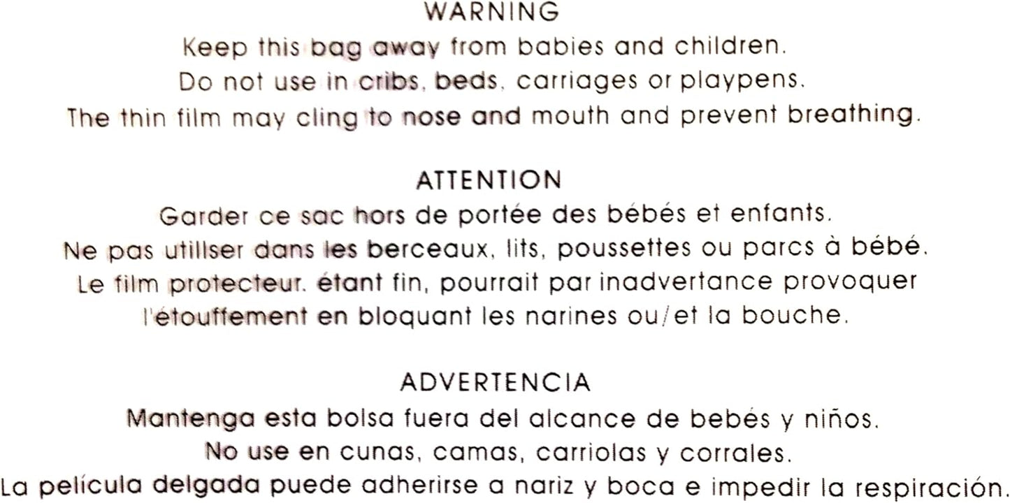 100 9x12 Suffocation Warning Self Seal Flap Tape Clear Poly Bags Cello Cellophane Polypropylene OPP Bags 1.5 Mil By ValueMailers