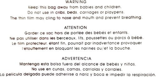 100 9x12 Suffocation Warning Self Seal Flap Tape Clear Poly Bags Cello Cellophane Polypropylene OPP Bags 1.5 Mil By ValueMailers